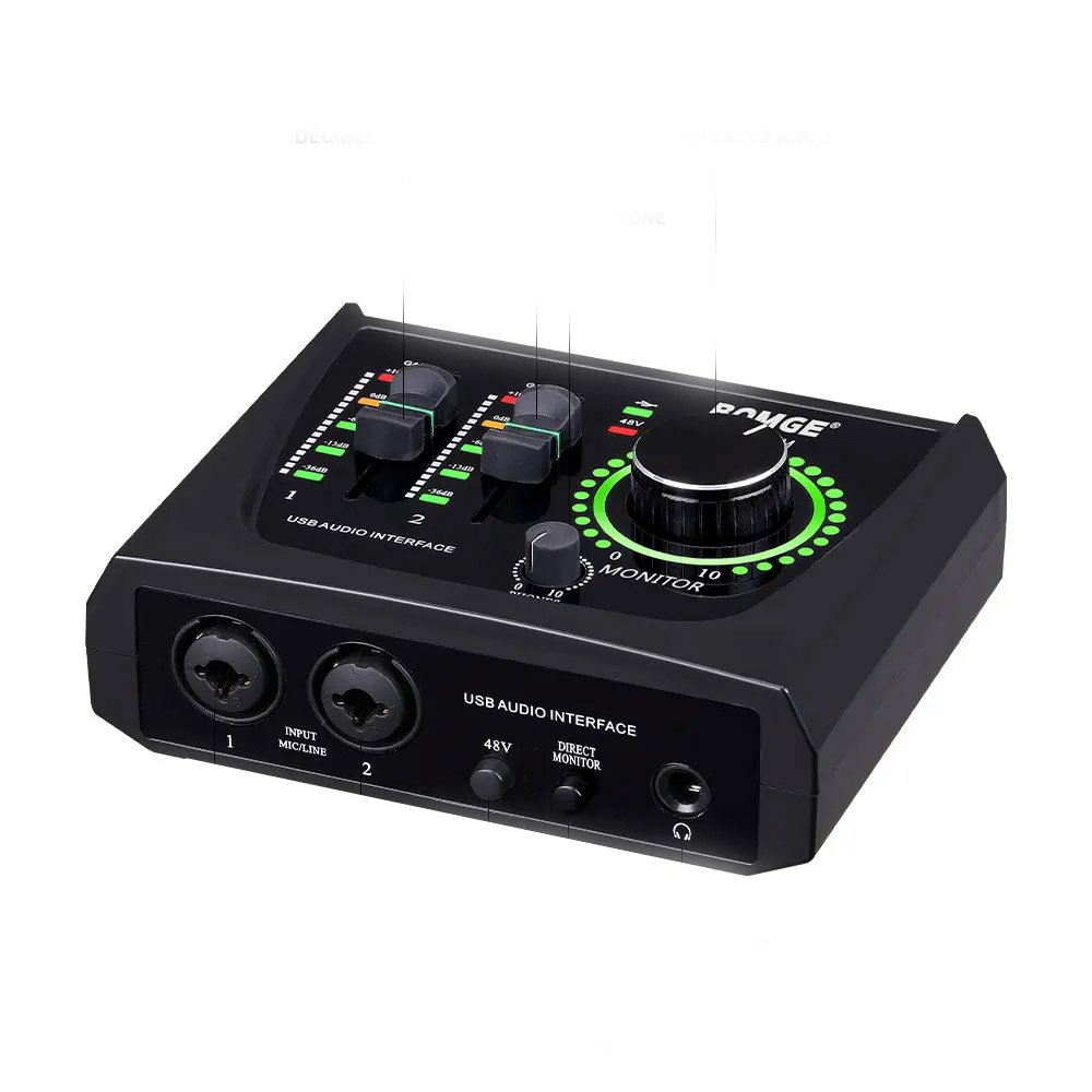BM16 2-Channel USB Audio Interface with 48V Phantom Power