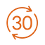 30 day return icon