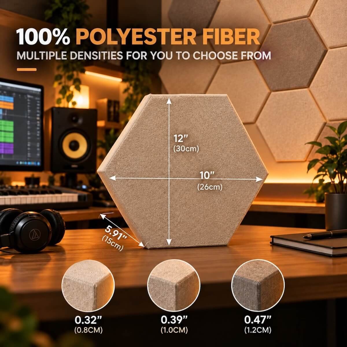 Hexagonal Acoustic-Panel Showcase