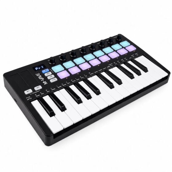 M-VAVE SMK-25 II Black MIDI Keyboard for Music Production