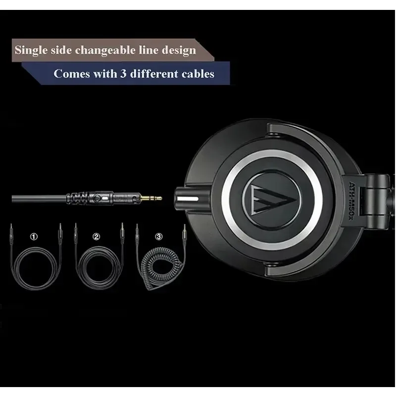Audio-Technica ATH-M50x Professional Studio Monitor Headphones – Black - Image 4