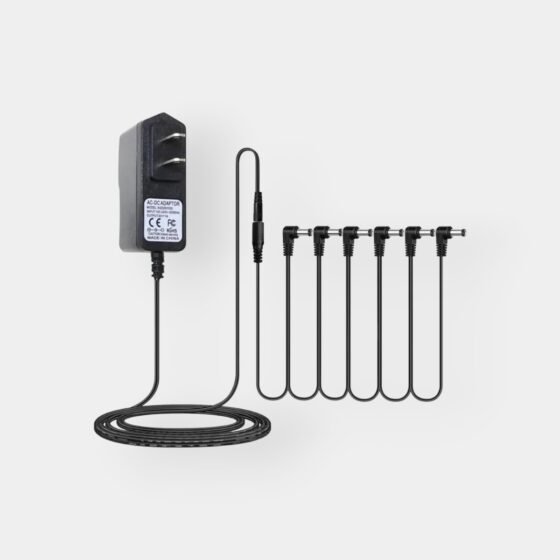 Guitar Pedal Power Supply 5-way Daisy for multiple pedals