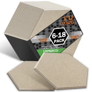 Hexagonal Acoustic Panels for Bedroom Studios – Sound Absorbing Wall Panels for Music Production