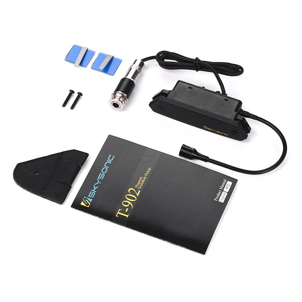 SKYSONIC T-902 Active Acoustic Guitar Soundhole Pickup with Magnetic & Microphone Sensors - Image 4