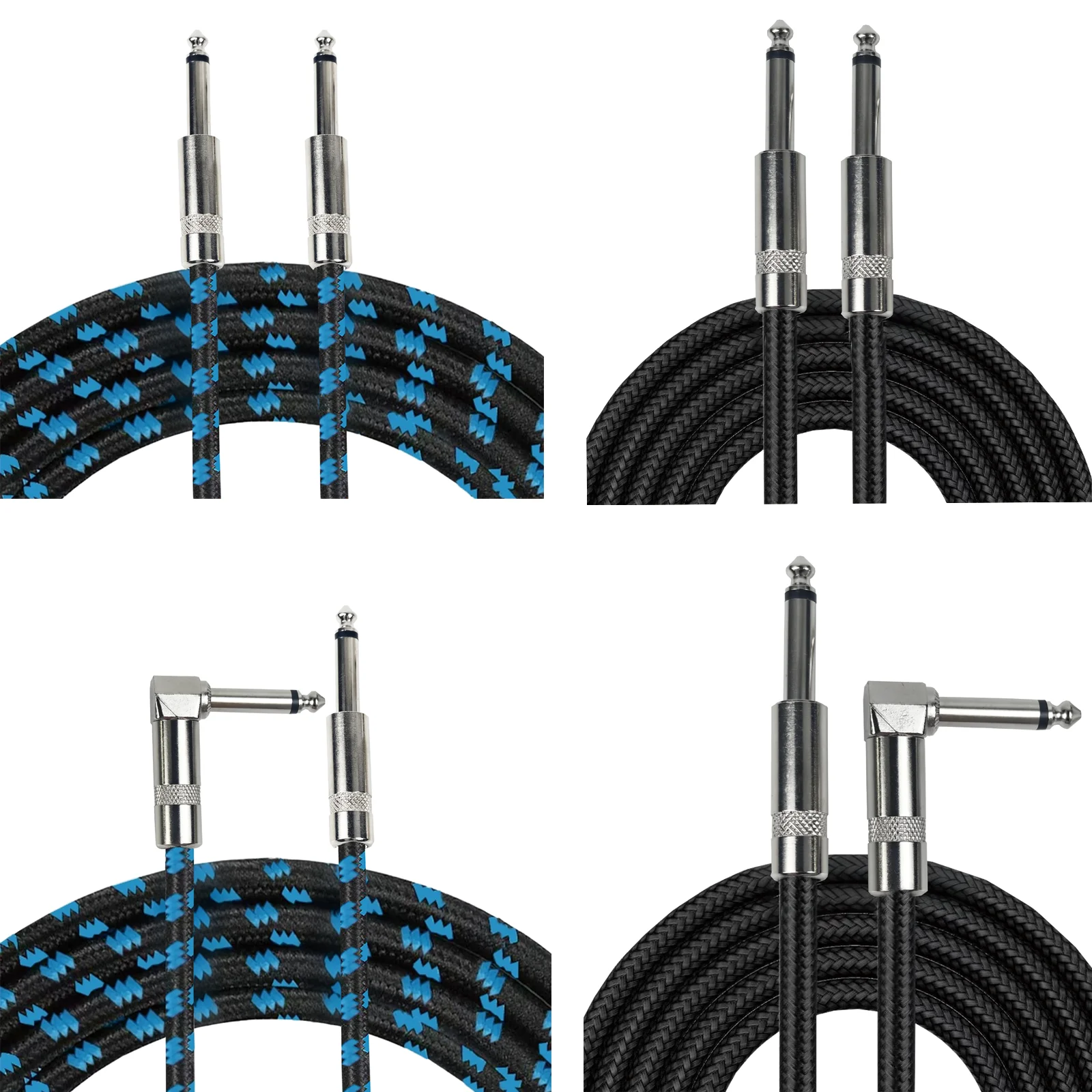 6.35mm Braided Guitar Cable 3m,TS Plug Audio Cable - Image 5