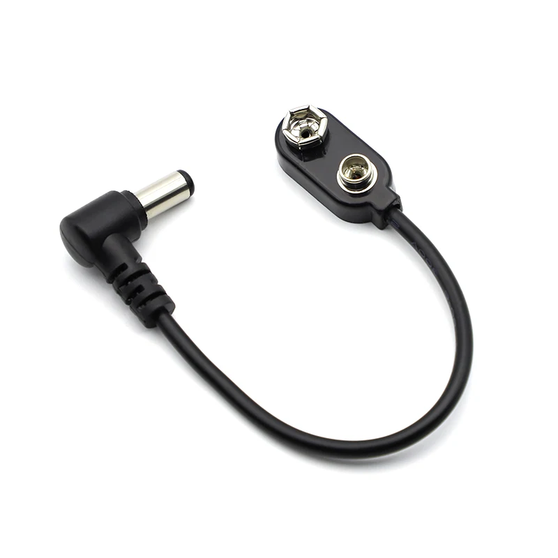 9V Battery Clip to DC Power Cable for Guitar Effects Pedals