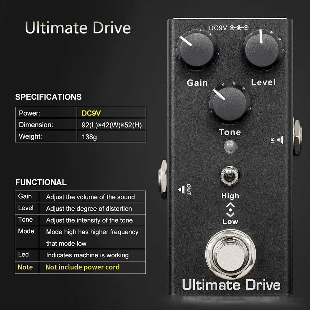 Ultimate Drive Mini Pedal Guitar Effect