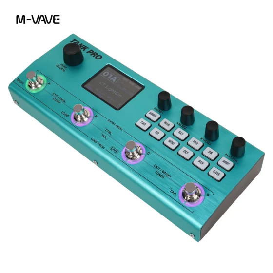 M-VAVE TANK PRO Guitar & Bass Multi-Effects Pedal
