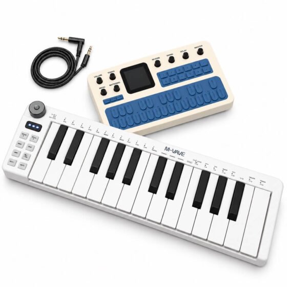 Compact Midi Keyboard and FM-1 Synthesizer bundle