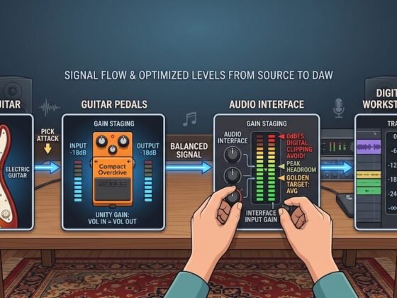 Gain staging in music production