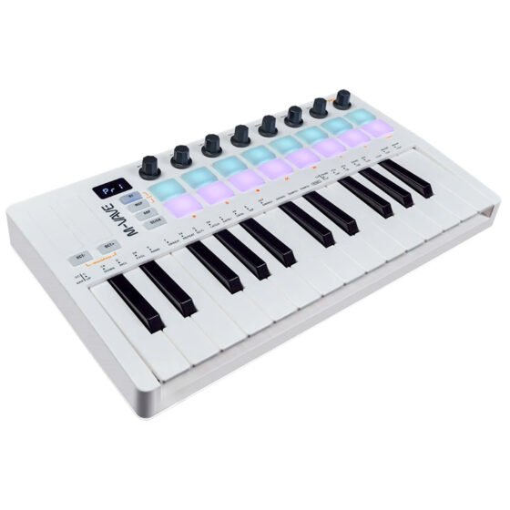 M-VAVE SMK-25 II 25-Key MIDI Controller Keyboard with 16 RGB Pads & 8 Knobs