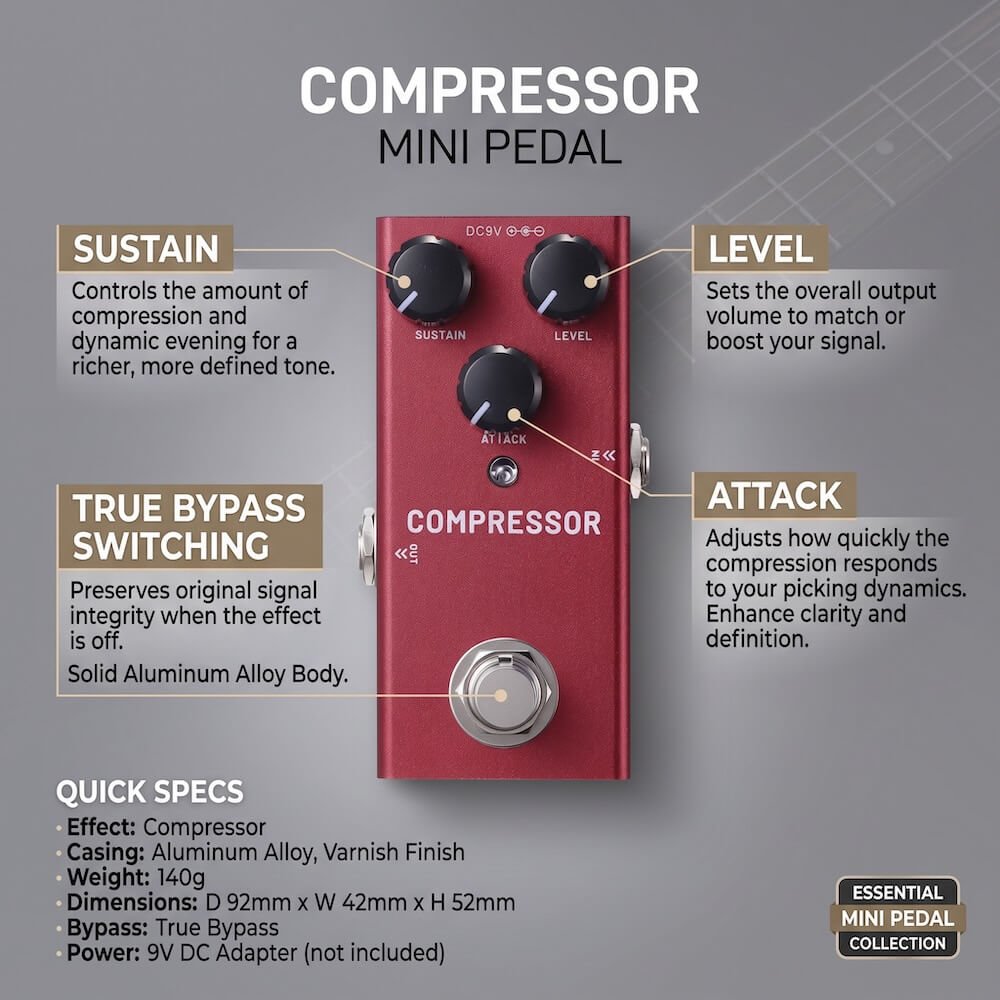 Compressor mini pedal